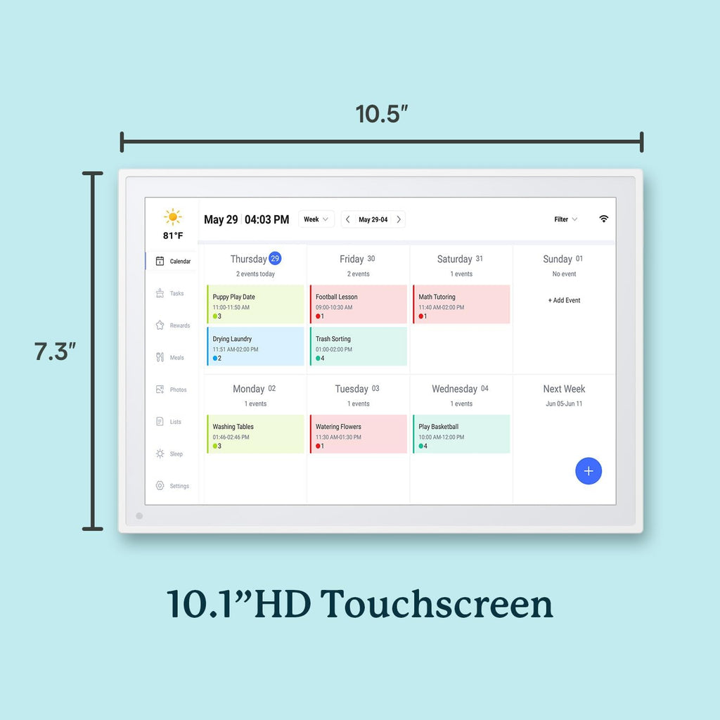 YPI™ 10.1-Inch Smart Digital Calendar
