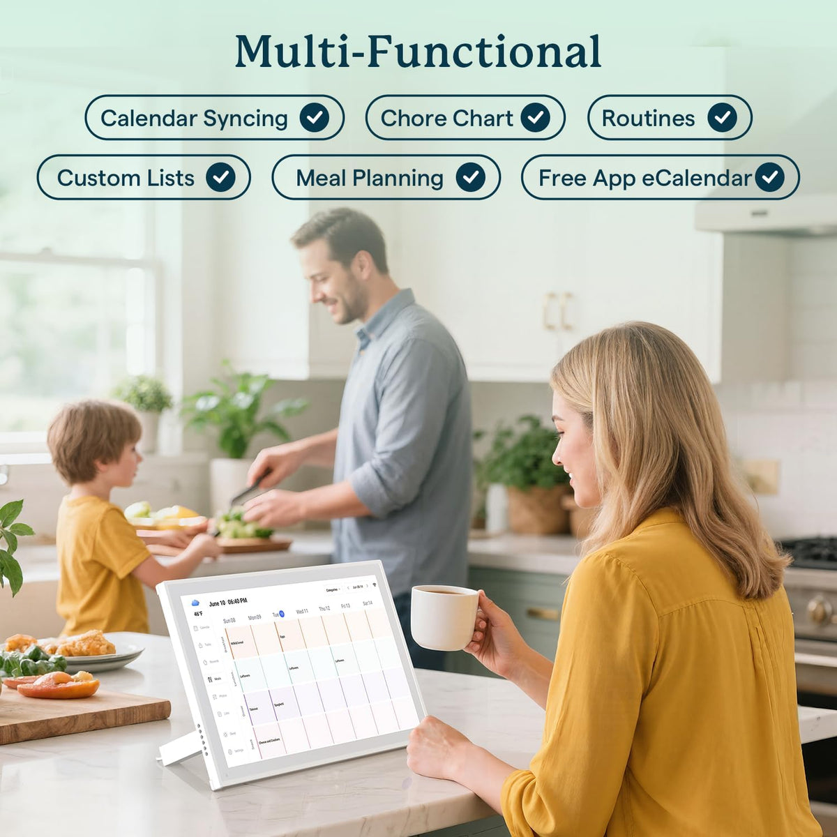 YPI™ 10.1-Inch Smart Digital Calendar