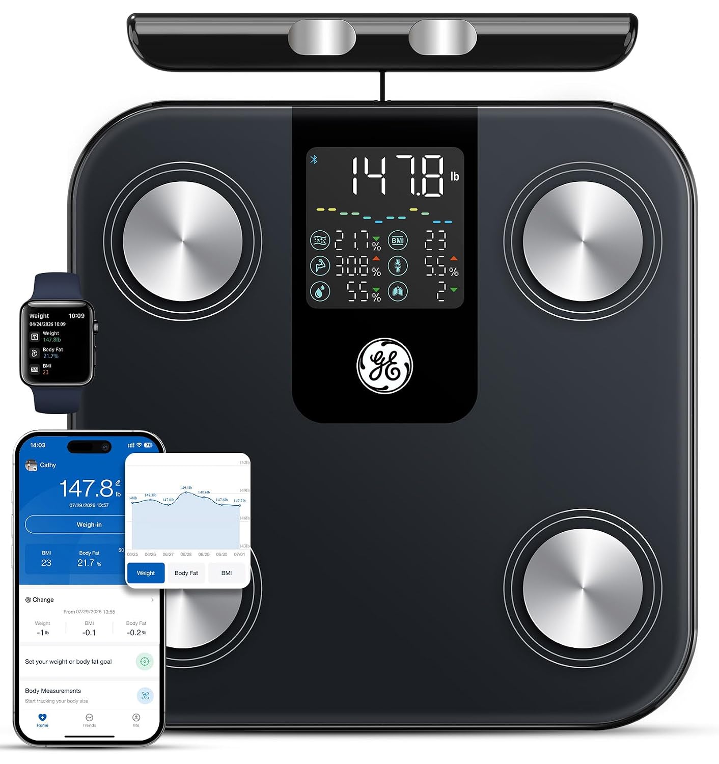 GE™ CS10N 8-Electrode Smart Body Composition Scale